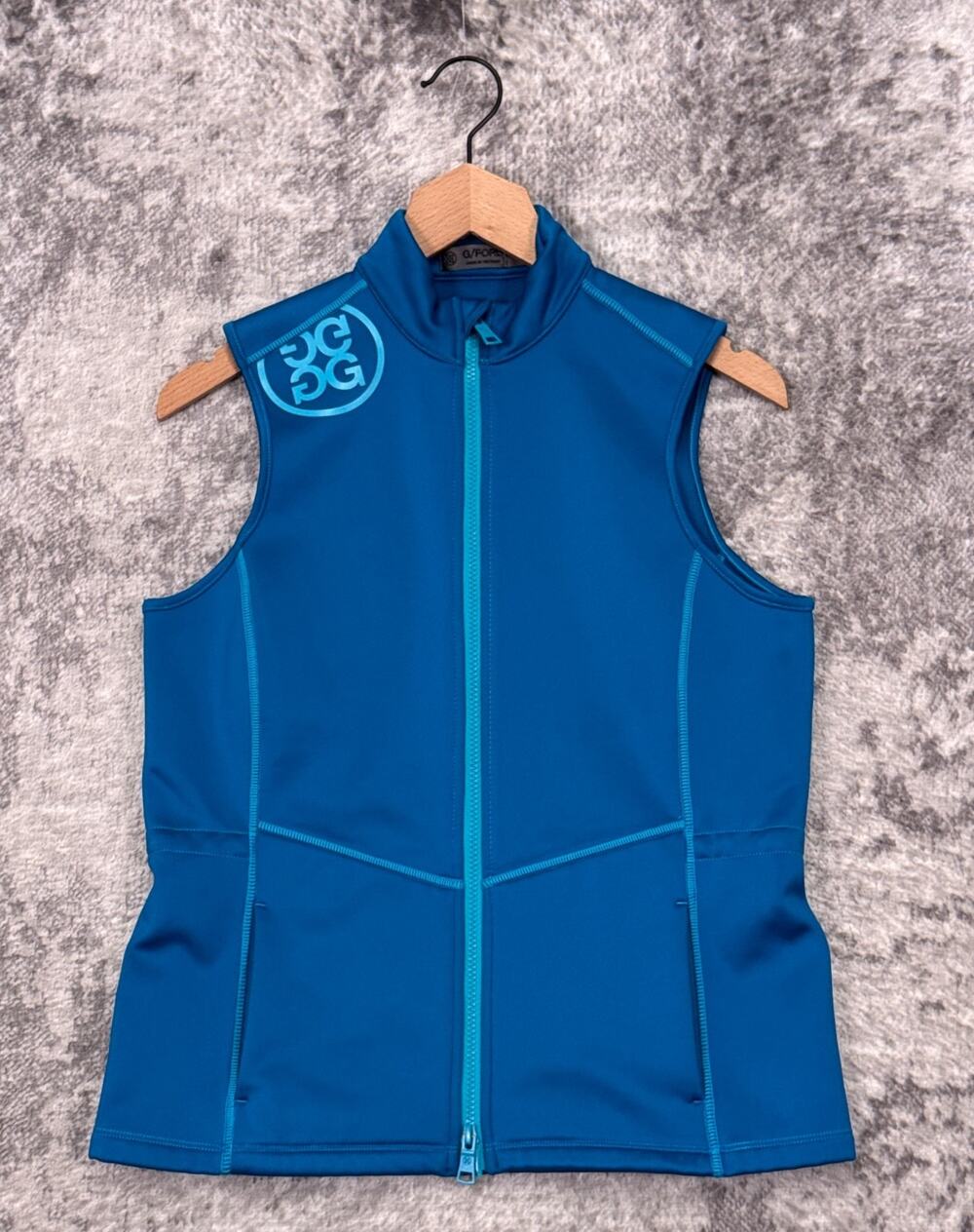 G/FORE Vest Small Womens Blue Fleece Lined Full Zip Golf